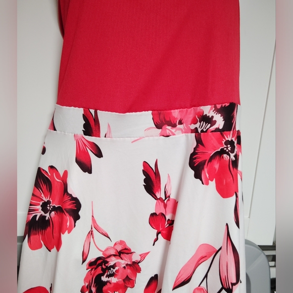 Floral One-Shoulder dress Sz-L - Picture 2 of 5